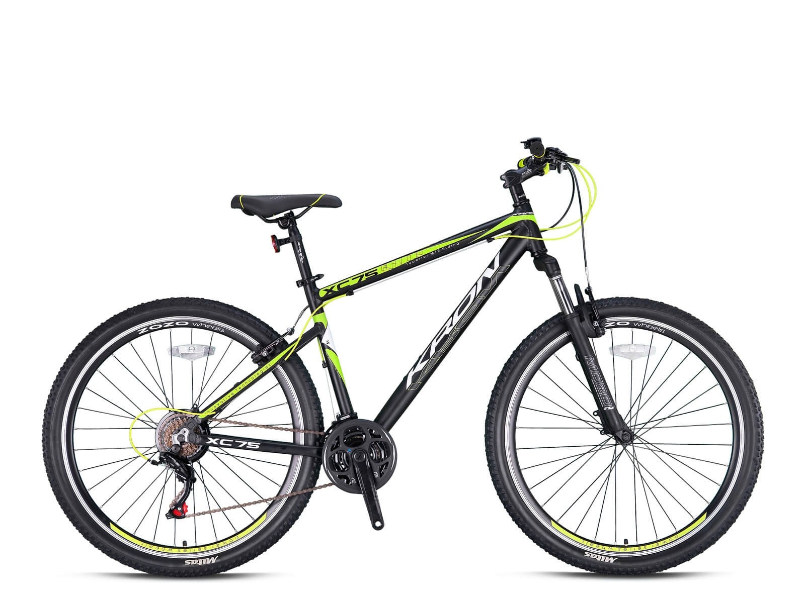 KRON XC 75 26 21SP V B  MATT BLACK-YELLOW/WHITE